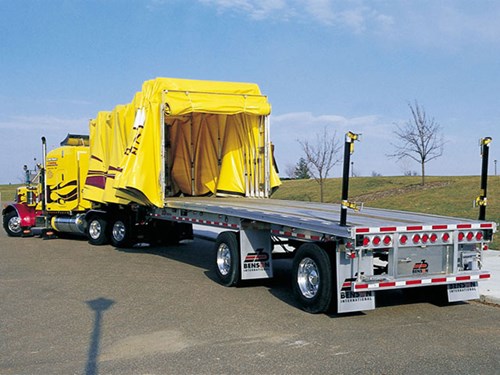 ShurTite™ Retractable Slide Tarps for Flatbed Trailers