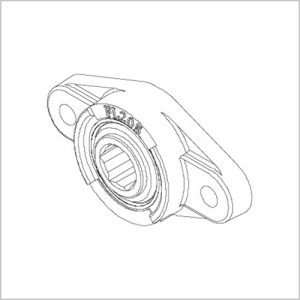 Flange Bearing - 7/8" Hex-0