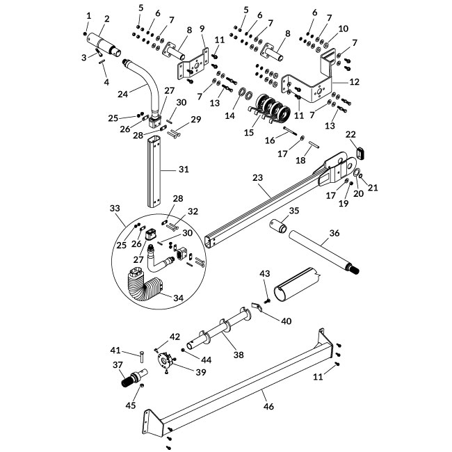 Rear Side Hinge Assemblies