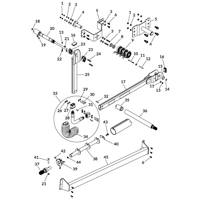 Rear Top Hinge Assemblies