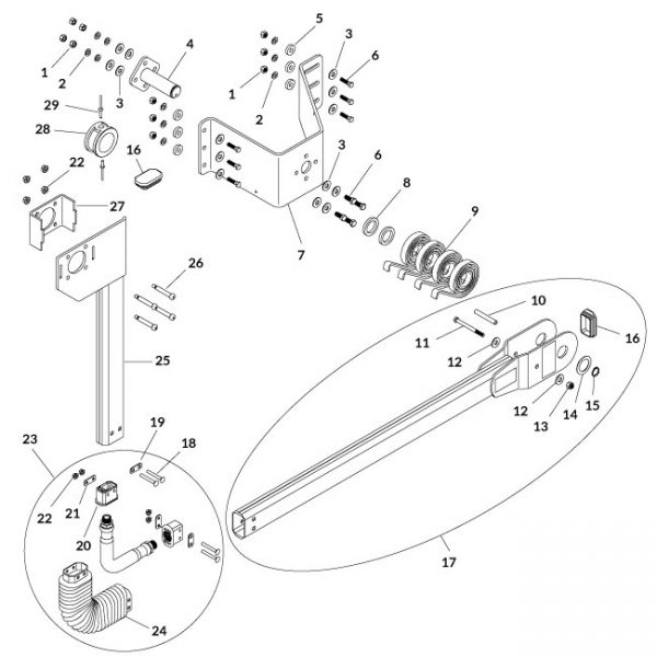 Exposed Spline/Bearing Hardware Kit