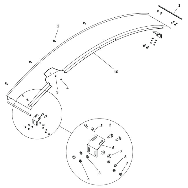 Galvanized Steel Face Mount End Caps