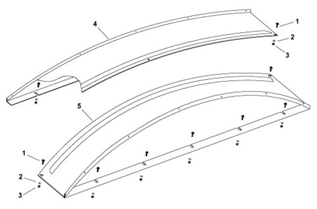 Galvanized Steel Top Mount Caps