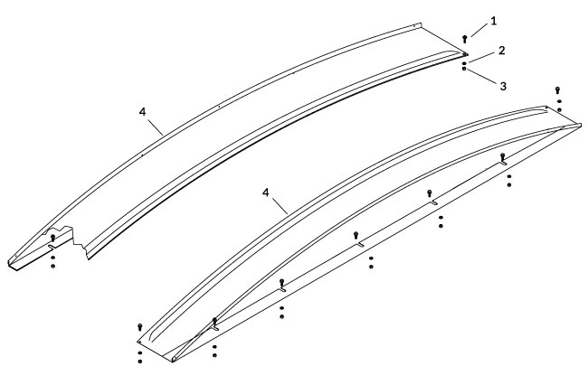 Galvanized Steel Top Mount X-Wide Caps