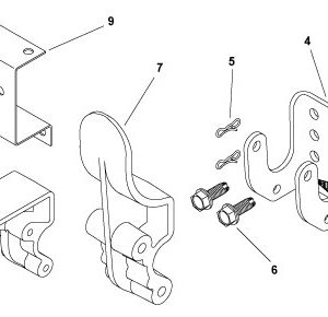 Powder Coated Easy-Off Aluminum (Cast) 6" Offset Stop w/Mounting Hardware