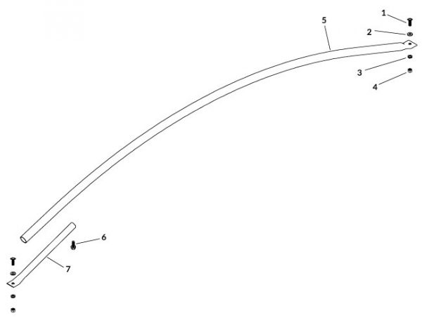 Stainless Bow Kit - 8" Rise - 84" to 87-1/2"-0