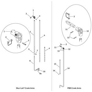 Standard Shur-Lok® Crank Arm Kit - 96" Ext-0