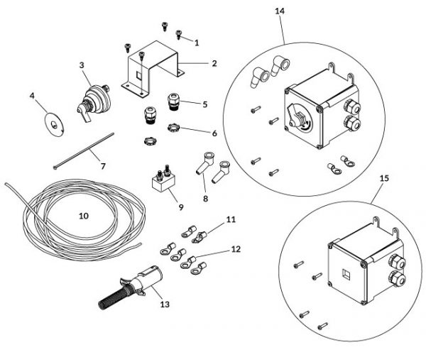 Cab Wiring Kit - 6 Ga. - Master Disconnect - 30' -0