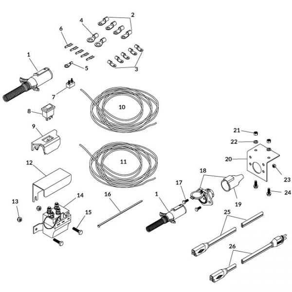 Push-On Terminal - 14 Ga. x 1/4" - Switch/Solenoid-13144