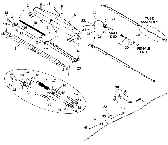 UPS-able Shur-Return™ Kit - Heavy Duty - 3" Roll Tube-0