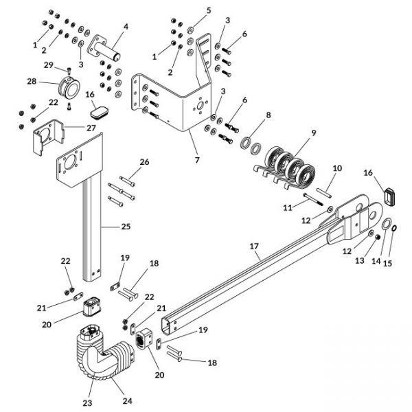 Exposed Spline/Bearing Hardware Kit-13822